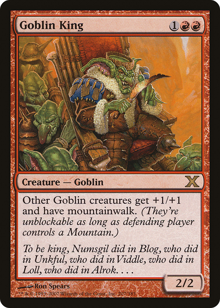Goblin King (10E-207) - Tenth Edition