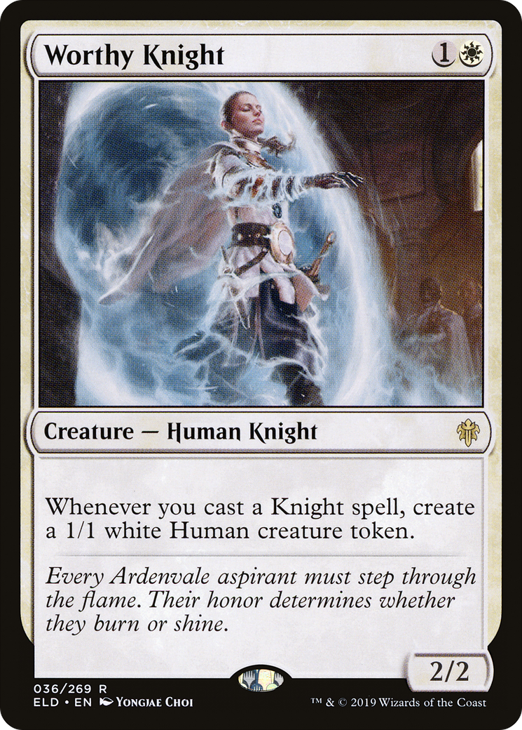 Worthy Knight (ELD-036) - Throne of Eldraine Foil