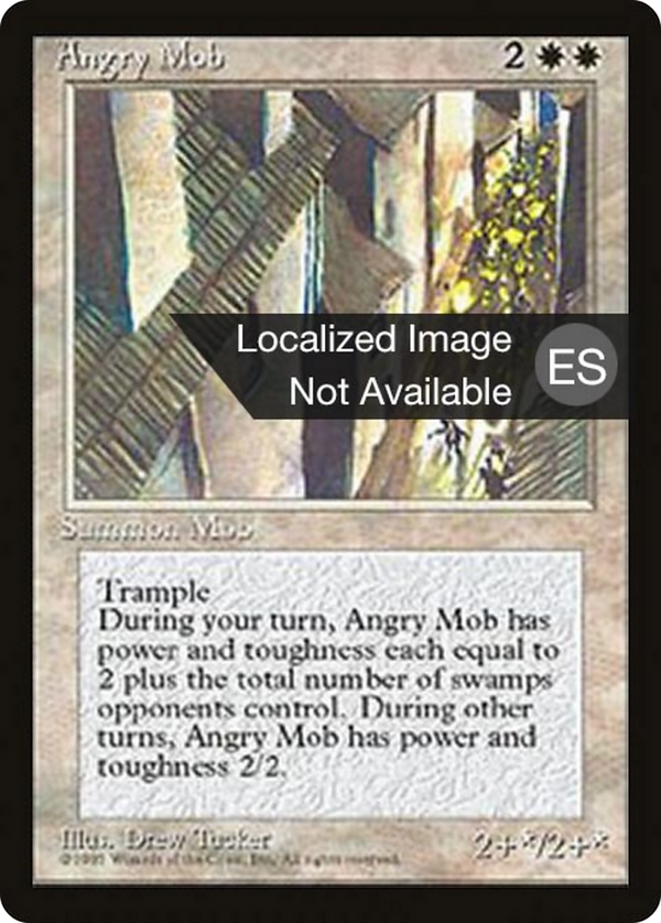 Angry Mob (4BB-) - Fourth Edition Foreign Black Border