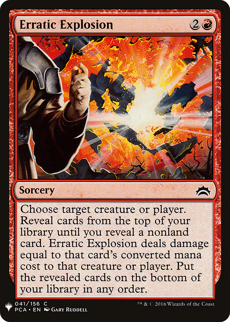 Erratic Explosion (LIST-041) - The List