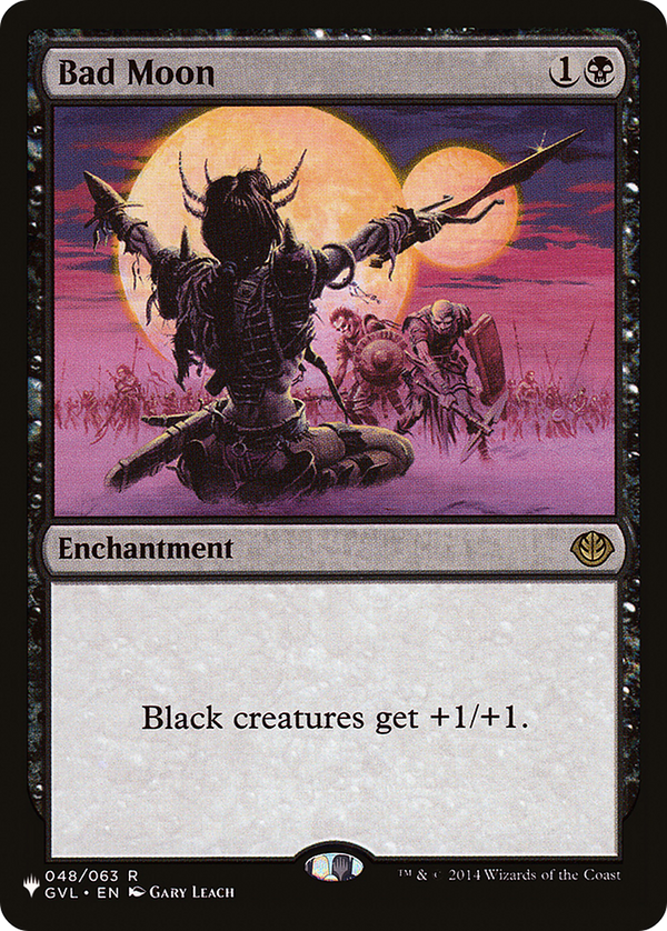 Bad Moon (GVL) (LIST-048/063) - The List