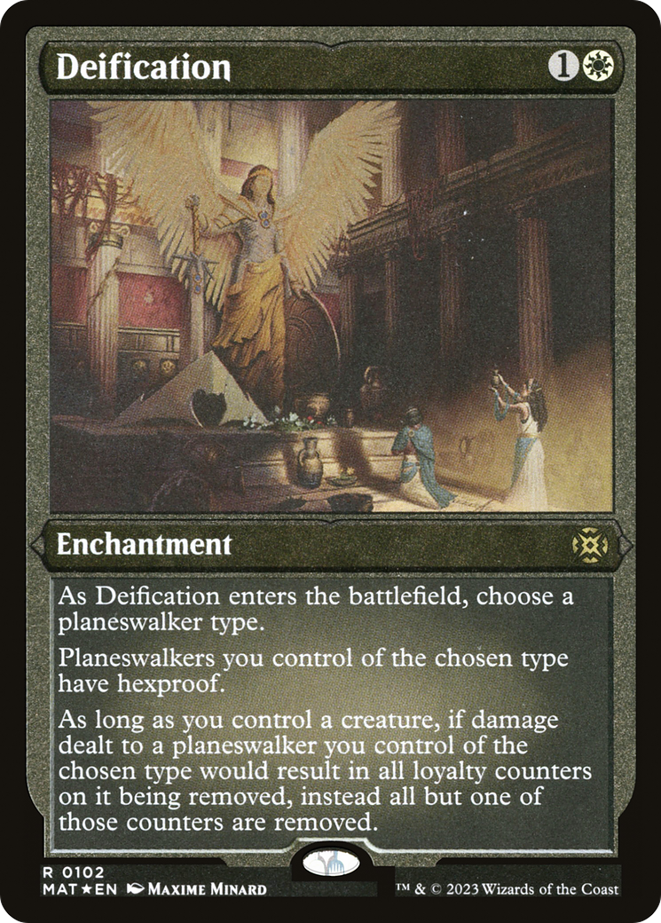 Deification (Foil Etched) (MAT-102) - March of the Machine: The Aftermath Foil