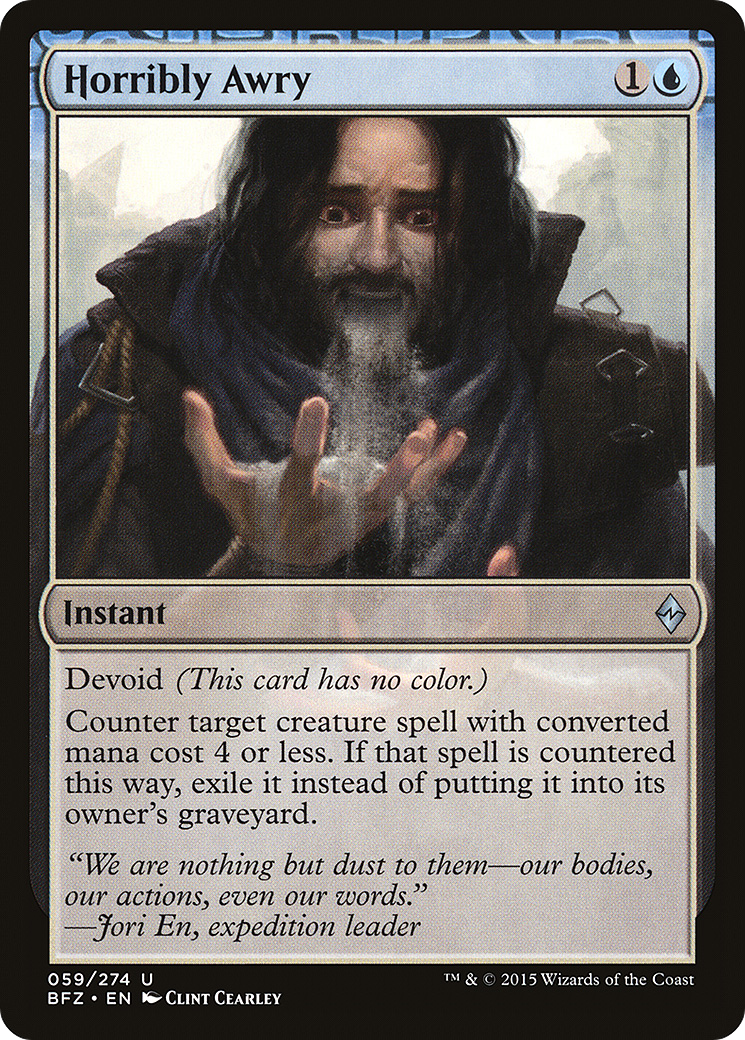 Horribly Awry (BFZ-059) - Battle for Zendikar: (devoid)