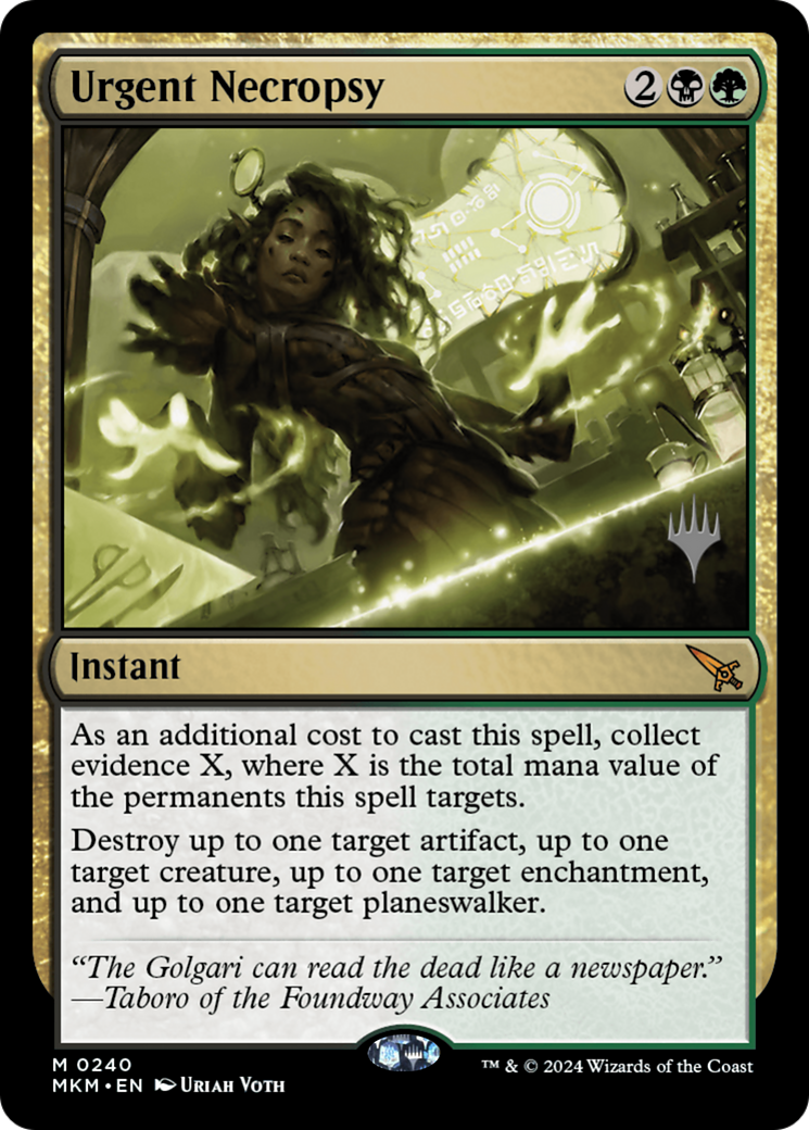 Urgent Necropsy (PPMKM-240) - Murders at Karlov Manor Promos Foil