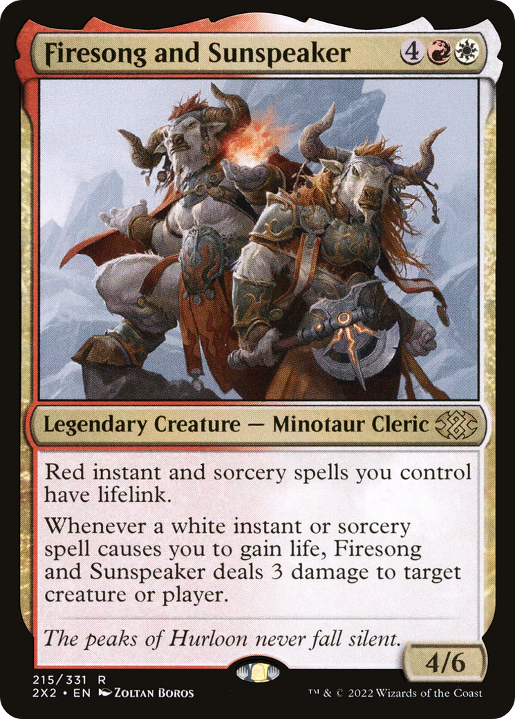 Firesong and Sunspeaker (2X2-215) - Double Masters 2022