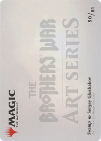Swamp // Swamp (ABRO-050) - The Brothers' War Art Series (Borderless) Foil