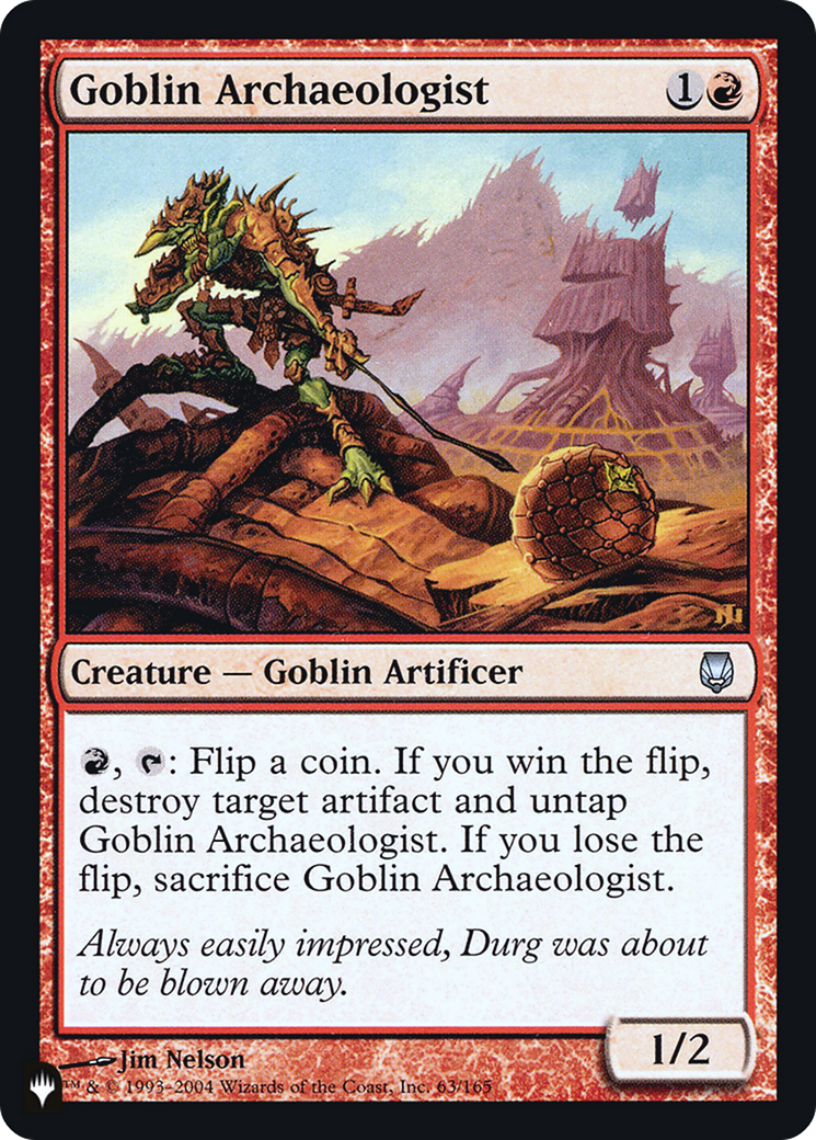 Goblin Archaeologist (LIST-063) - The List Foil