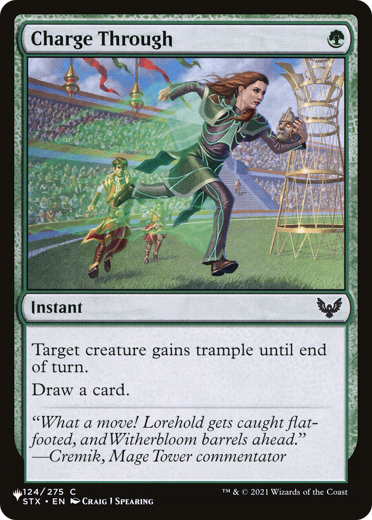 Charge Through (LIST-124/275) - The List