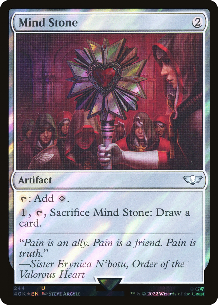 Mind Stone (244) (Surge Foil) (40K-244) - Warhammer 40,000 Commander Foil