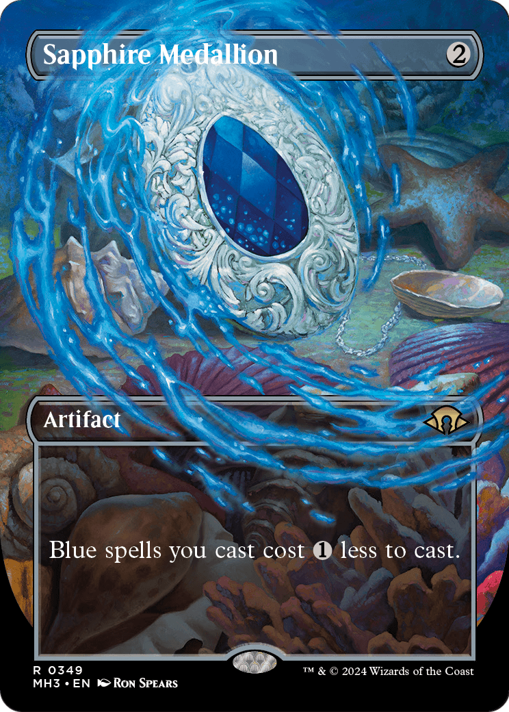Sapphire Medallion (Borderless) (MH3-349) - Modern Horizons 3 Foil