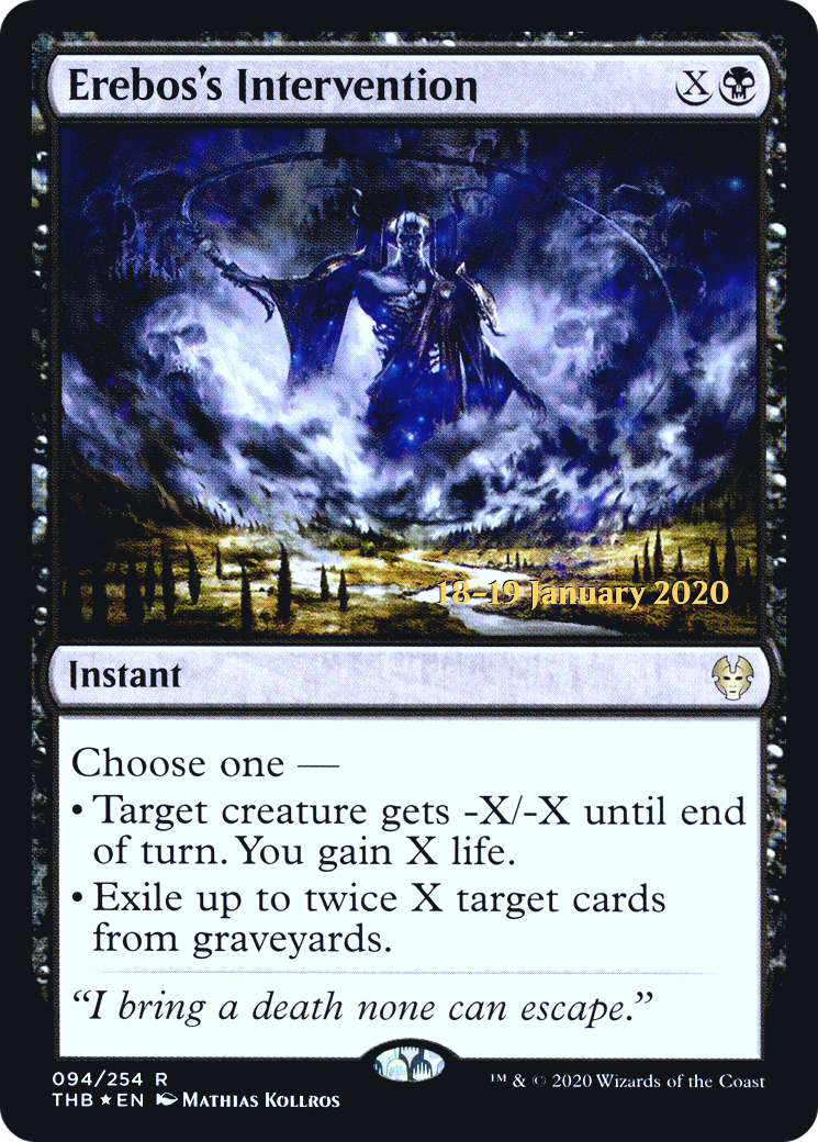 Erebos's Intervention (PRE-094) - Theros Beyond Death Promos Foil