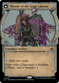 Throne of the Grim Captain (Showcase) (LCI-313) - The Lost Caverns of Ixalan: (Showcase)