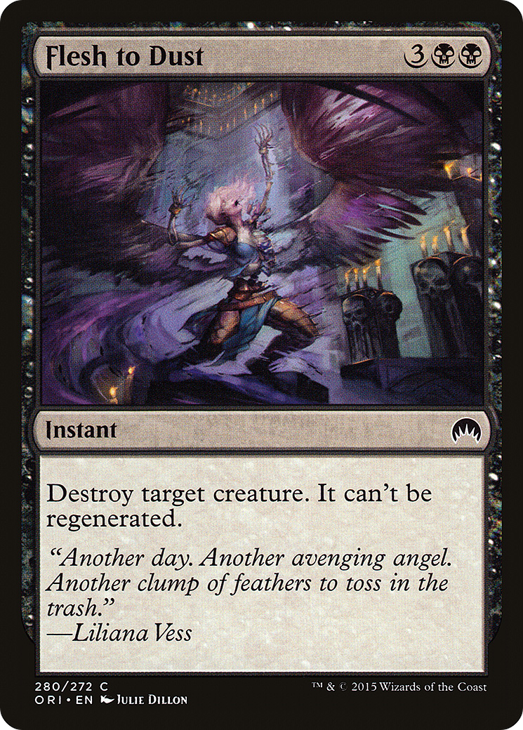 Flesh to Dust (ORI-280) - Magic Origins Foil