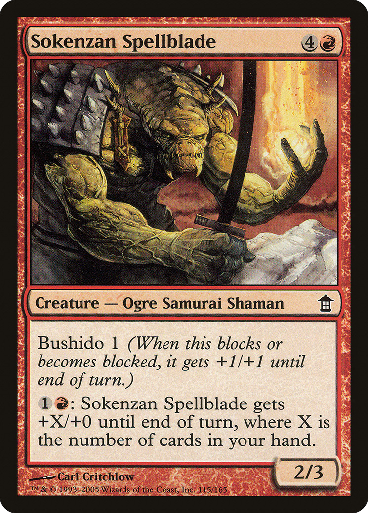 Sokenzan Spellblade (SOK-115) - Saviors of Kamigawa