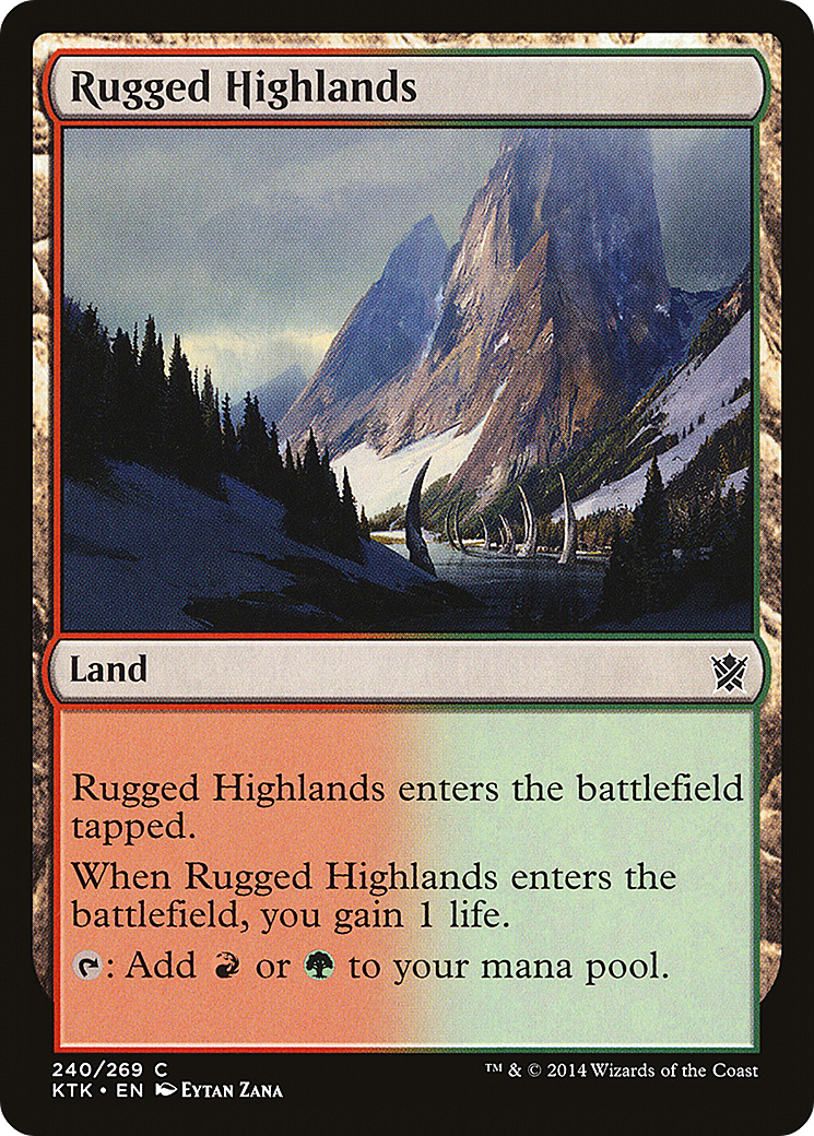 Rugged Highlands (KTK-240) - Khans of Tarkir Foil