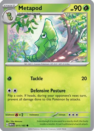 Metapod 011  SV Scarlet & Violet 151 - Common