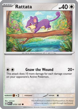 Rattata 019  SV Scarlet & Violet 151 - Common