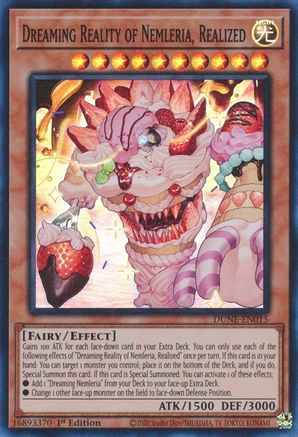 Dreaming Reality of Nemleria, Realized (DUNE-EN015) - Duelist Nexus 1st Edition