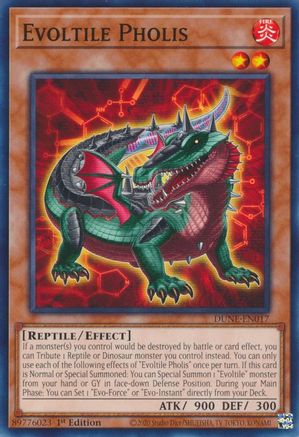 Evoltile Pholis (DUNE-EN017) - Duelist Nexus 1st Edition