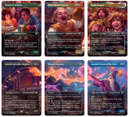 Bilbo's Birthday Party Scene [Set of 6] (LTR-399-404) - The Lord of the Rings: Tales of Middle-earth