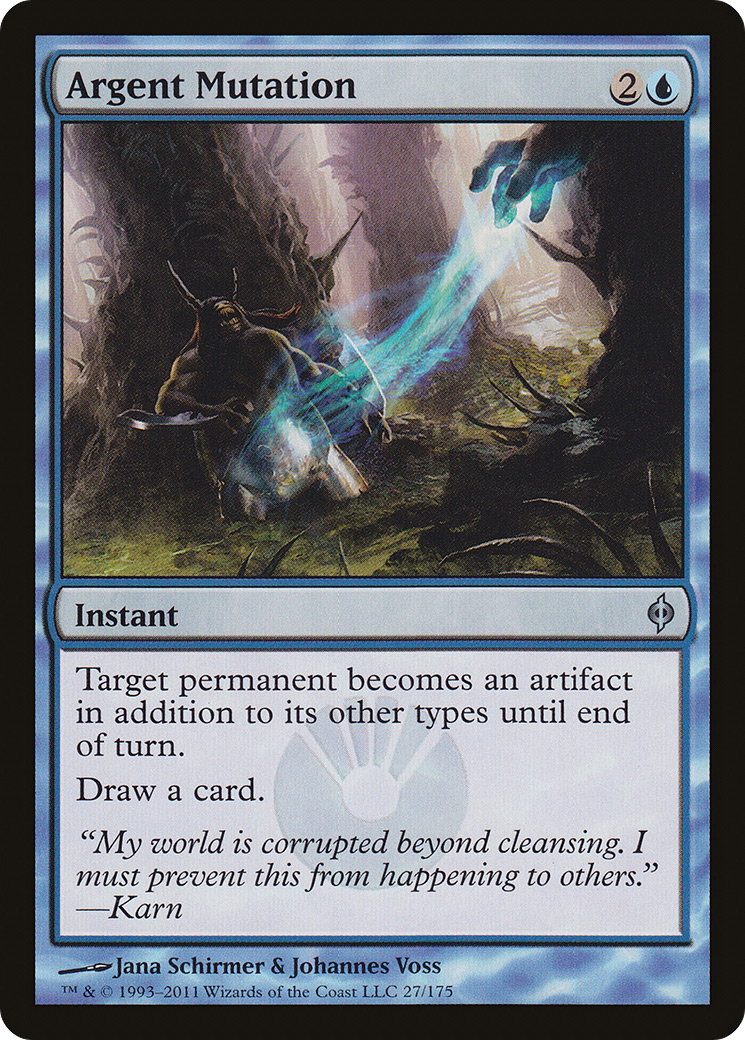 Argent Mutation (NPH-027) - New Phyrexia Foil