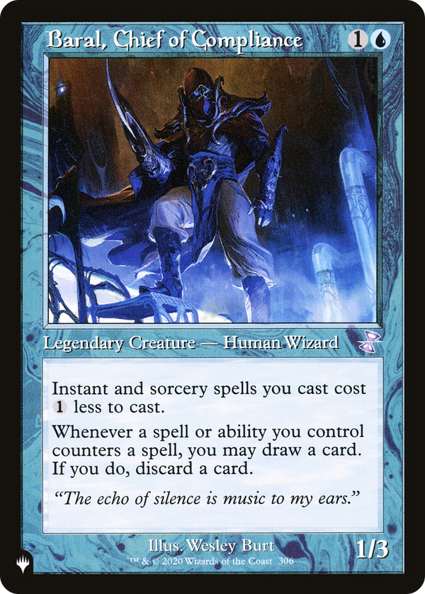 Baral, Chief of Compliance (LIST-306/289) - The List