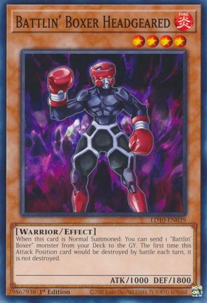 Battlin' Boxer Headgeared (LD10-EN039) - Legendary Duelists: Soulburning Volcano 1st Edition