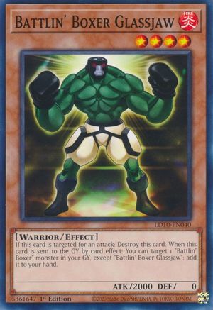 Battlin' Boxer Glassjaw (LD10-EN040) - Legendary Duelists: Soulburning Volcano 1st Edition