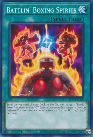 Battlin' Boxing Spirits (LD10-EN045) - Legendary Duelists: Soulburning Volcano 1st Edition