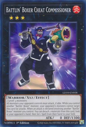Battlin' Boxer Cheat Commissioner (LD10-EN058) - Legendary Duelists: Soulburning Volcano 1st Edition