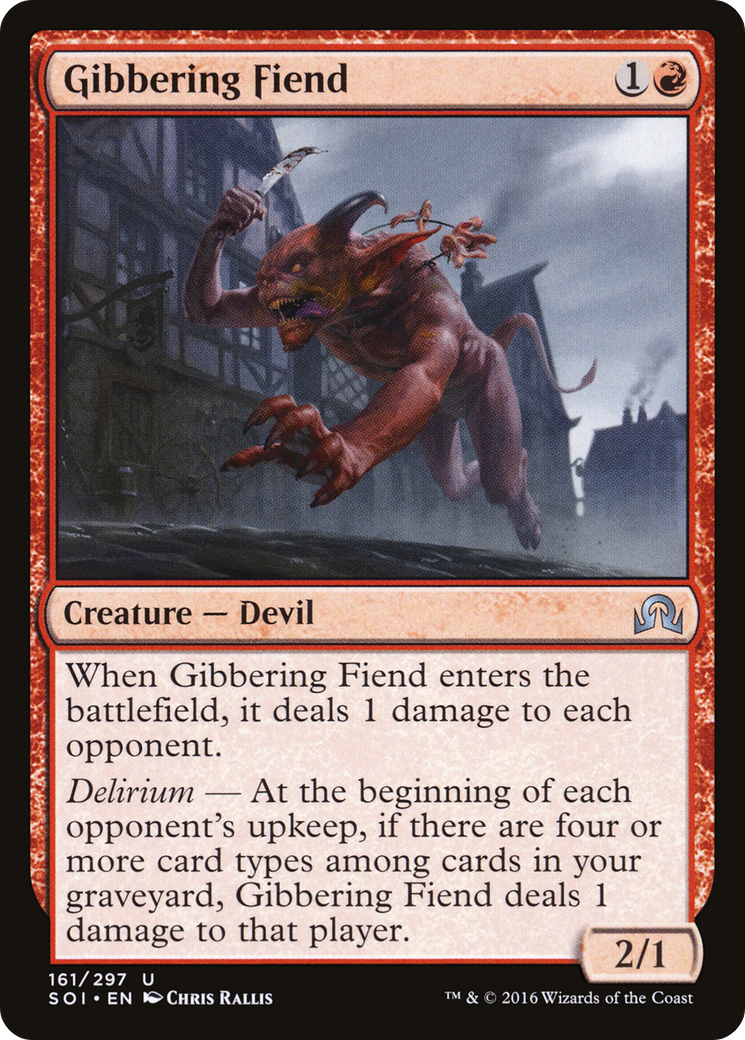 Gibbering Fiend (SOI-161) - Shadows over Innistrad