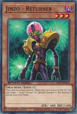 Jinzo - Returner (SBC1-ENE03) - Speed Duel: Streets of Battle City 1st Edition