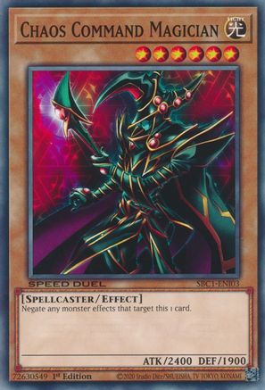 Chaos Command Magician (SBC1-ENI03) - Speed Duel: Streets of Battle City 1st Edition