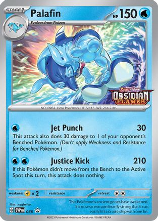 Palafin (Prerelease) 036  - Holofoil SV Scarlet & Violet Promo Cards - Promo