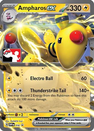 Ampharos ex  Prize Pack Series Cards - Promo