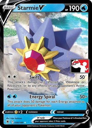 Starmie V  - Holofoil Prize Pack Series Cards - Ultra Rare