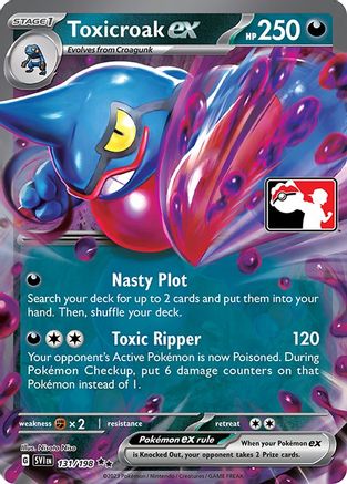 Toxicroak ex  - Holofoil Prize Pack Series Cards - Double Rare