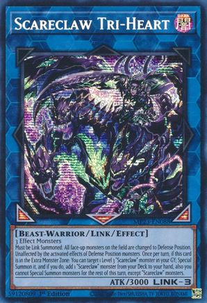 Scareclaw Tri-Heart (MP23-EN088) - 25th Anniversary Tin: Dueling Heroes Mega Pack 1st Edition