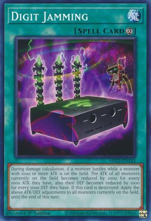 Digit Jamming (MP23-EN143) - 25th Anniversary Tin: Dueling Heroes Mega Pack 1st Edition