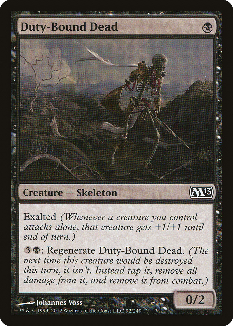 Duty-Bound Dead (M13-092) - Magic 2013 Foil