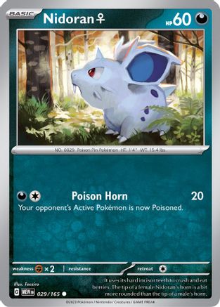 Nidoran F 029  SV Scarlet & Violet 151 - Common