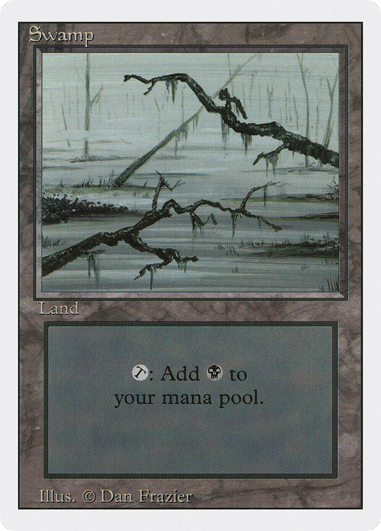 Swamp (C) (3ED-300) - Revised Edition