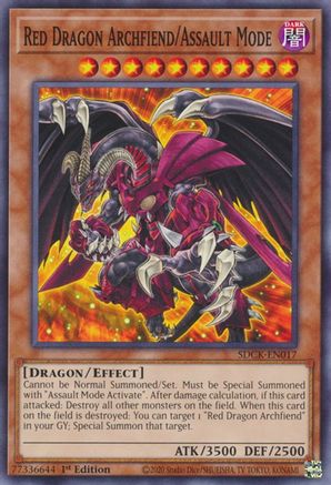 Red Dragon Archfiend/Assault Mode (SDCK-EN017) - Structure Deck: The Crimson King 1st Edition