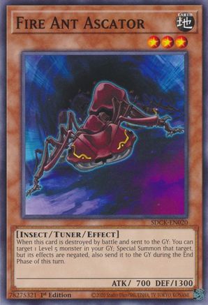 Fire Ant Ascator (SDCK-EN020) - Structure Deck: The Crimson King 1st Edition