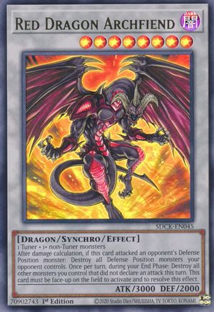 Red Dragon Archfiend (SDCK-EN045) - Structure Deck: The Crimson King 1st Edition