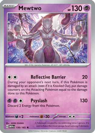 Mewtwo 150  - Reverse Holofoil SV Scarlet & Violet 151 - Rare