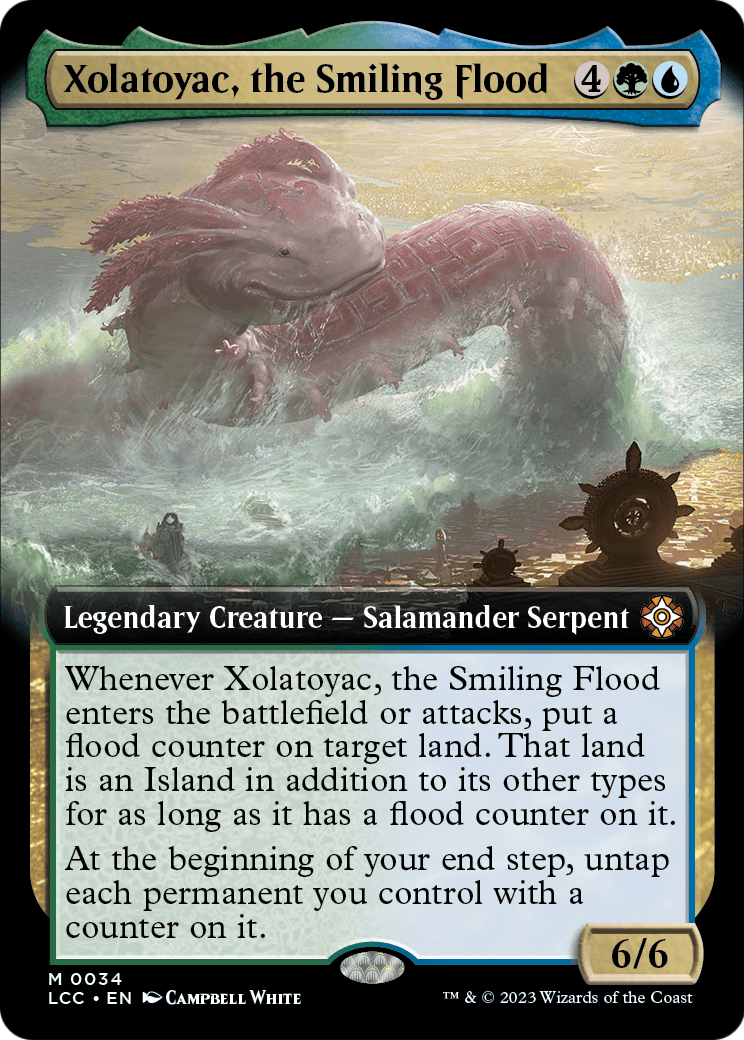 Xolatoyac, the Smiling Flood (Extended Art) (LCC-034) - The Lost Caverns of Ixalan Commander: (Extended Art)