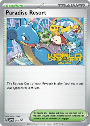 Paradise Resort (World Championships 2023) 045  SV Scarlet & Violet Promo Cards - Promo