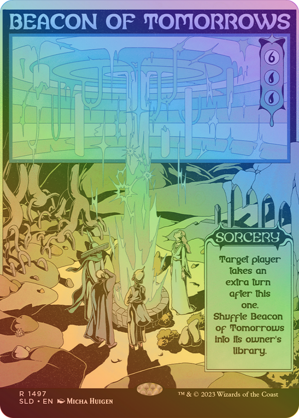Beacon of Tomorrows (Rainbow Foil) (SLD-1497) - Secret Lair Drop (Borderless) Foil