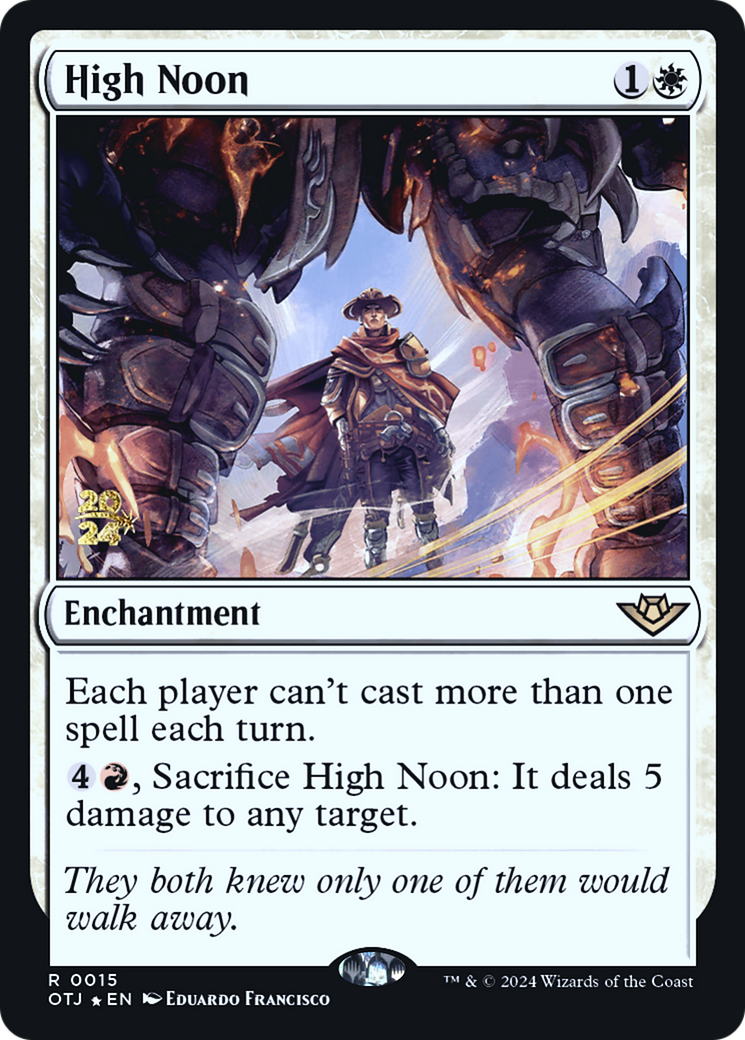 High Noon (PRE-015) - Outlaws of Thunder Junction Promos Foil